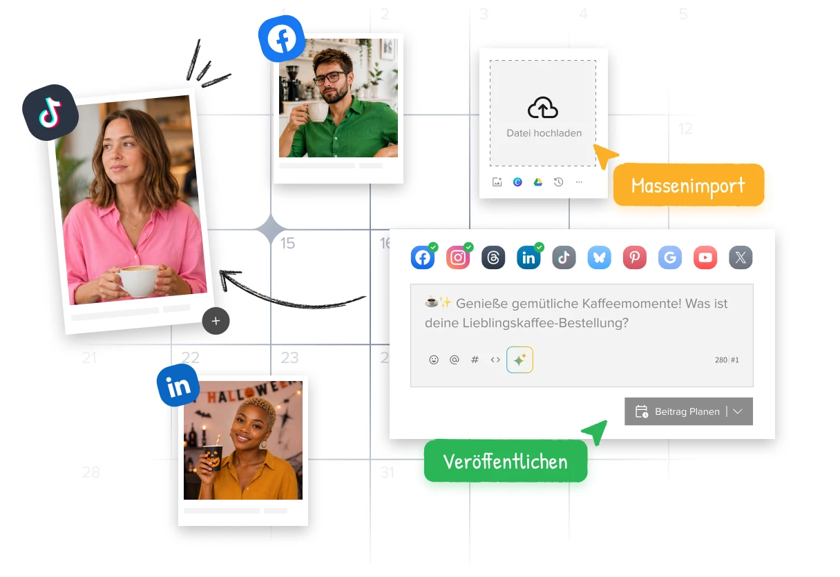 Intelligente Veröffentlichung in sozialen Medien