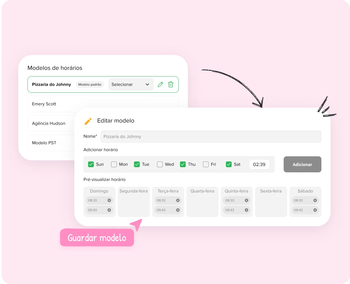 Replicar os seus horários de sucesso à escala