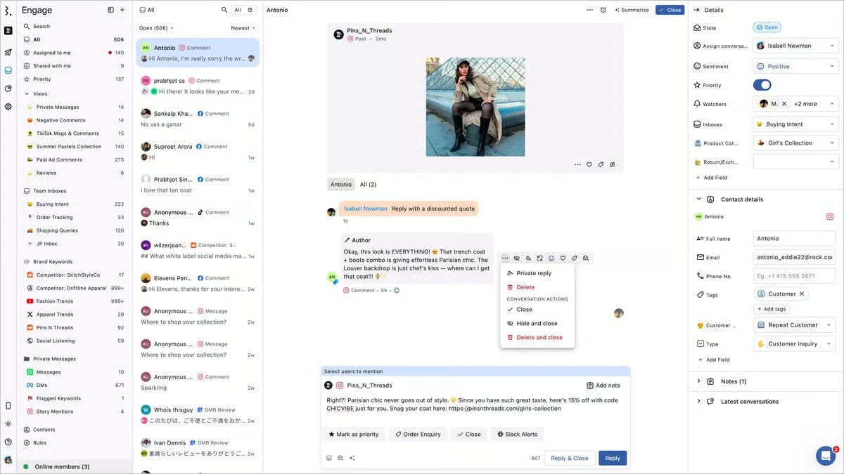 Statusbrew AI-powered engage inbox for easy social media management Statusbrew AI-powered engage inbox for easy social media management