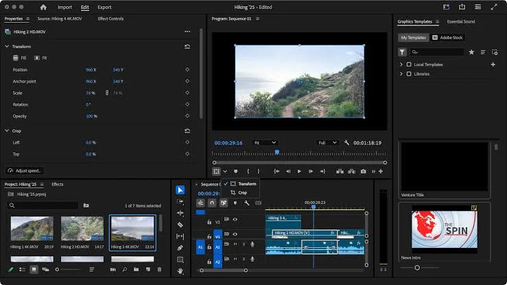 Editing a YouTube clip on the timeline in Adobe Premiere Pro Editing a YouTube clip on the timeline in Adobe Premiere Pro
