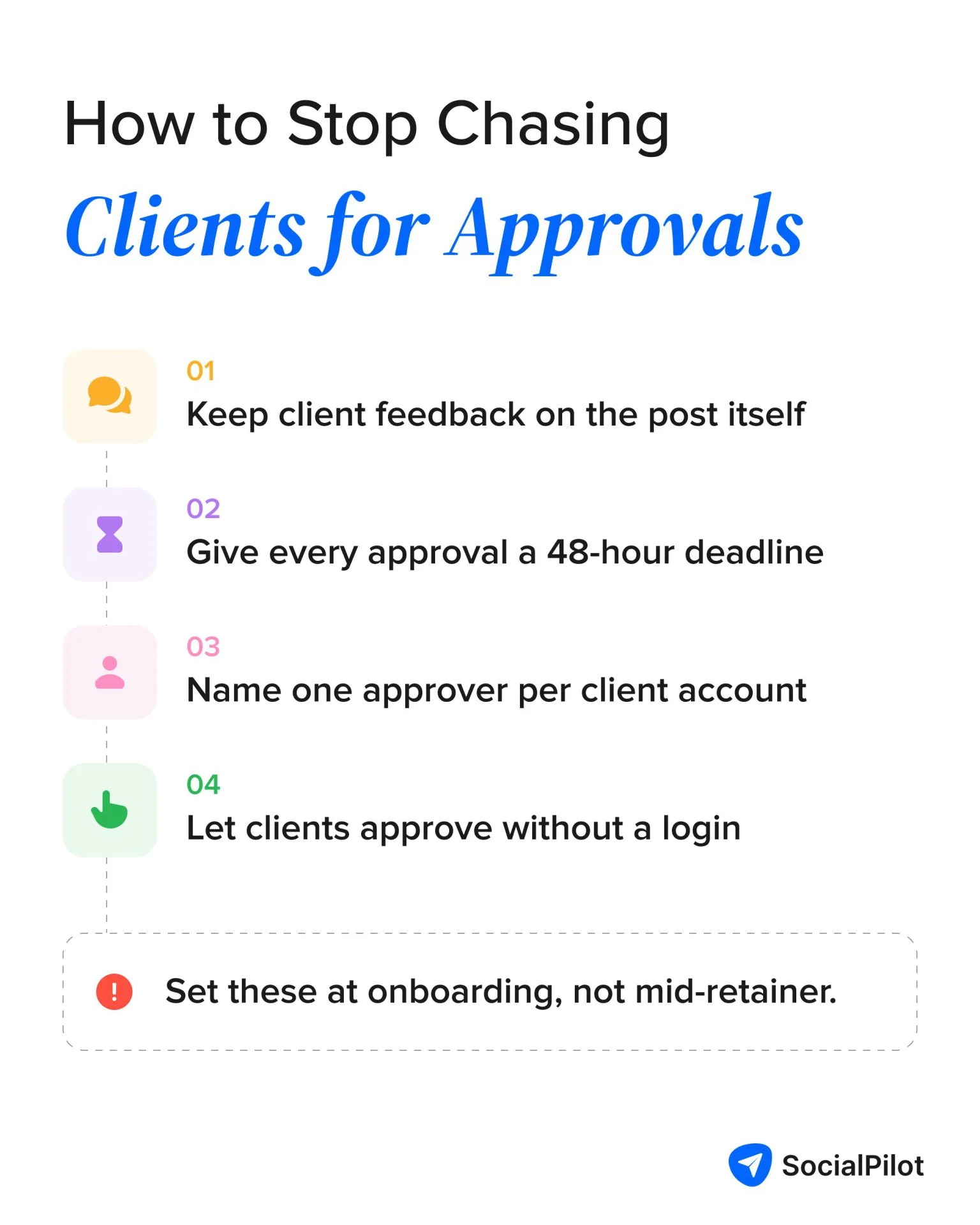 Four fixes to stop chasing clients for approvals Four fixes to stop chasing clients for approvals