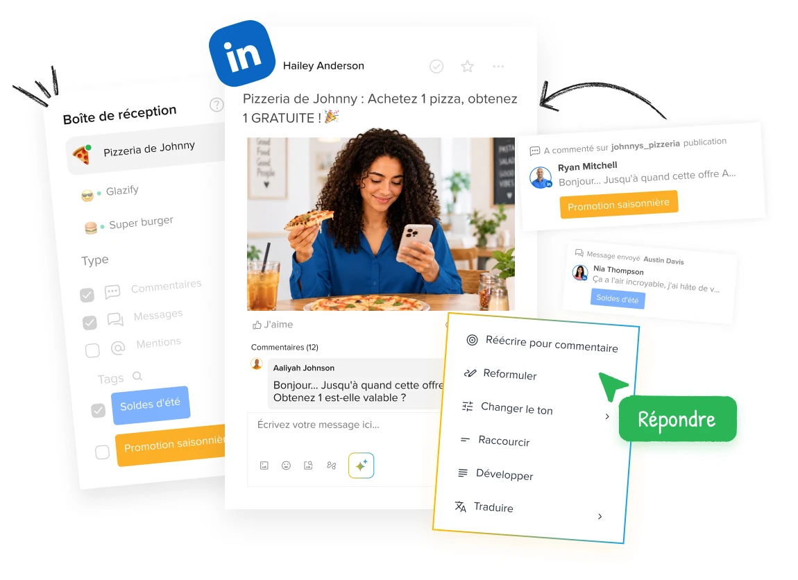 Boîte de réception LinkedIn