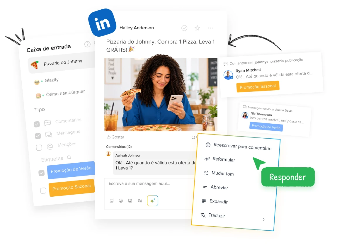 Caixa de entrada do LinkedIn