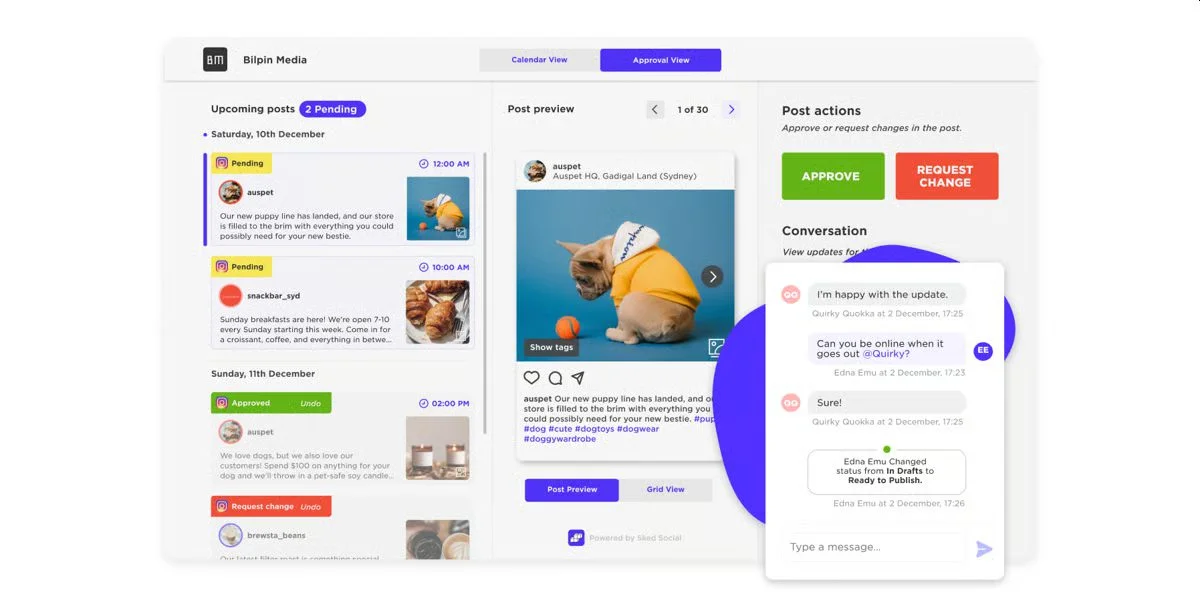Sked Social Feed Planner showing upcoming posts on Instagram Sked Social Feed Planner showing upcoming posts on Instagram