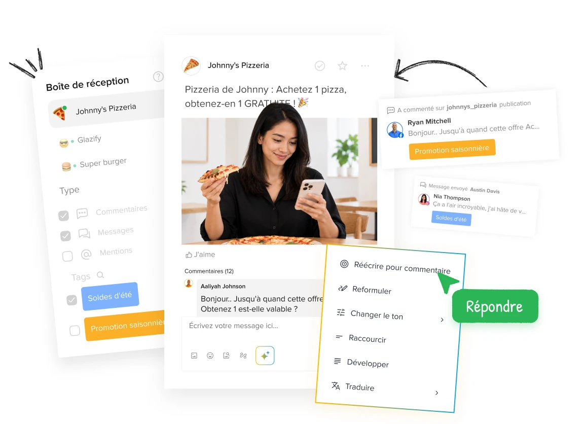 Ne manquez jamais un message d'un client grâce à Social Inbox