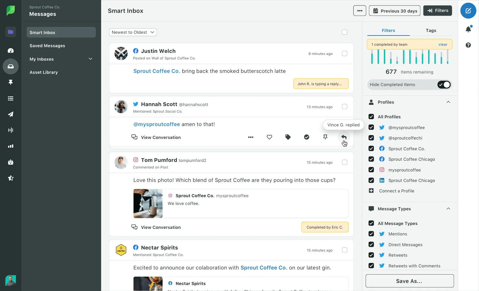 Sprout Social publishing dashboard Sprout Social publishing dashboard