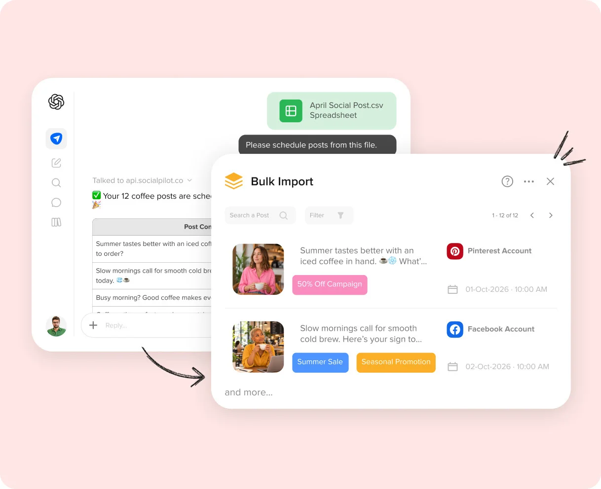 Plan for Months Ahead With AI Bulk Scheduling Plan for Months Ahead With AI Bulk Scheduling