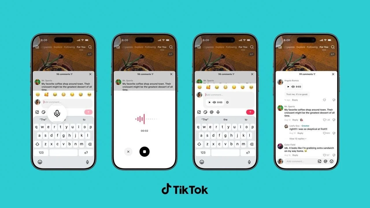 TikTok voice, poll, and photo comments TikTok voice, poll, and photo comments
